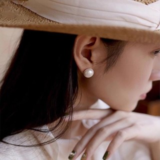 Kmonado Shijia Mantou - Bông tai bạc 999 và ngọc trai, thiết kế sang trọng với ánh kim