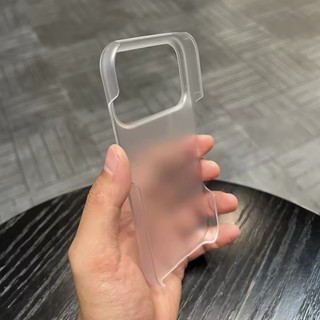 [JLK] Ốp lưng không khung trong suốt siêu mỏng mờ cho iPhone 17 12 Mini 11 15 16 Pro Max 13 14 Plus 17pro 17 Vỏ PC không viền khí