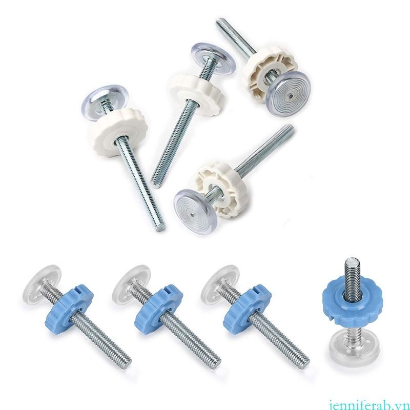 Jenniferab Cửa Hàng Rào Cầu Thang Banister Phụ Kiện Adapter Với Đai Ốc Lõi Thép Dài Cho Thú Cưng An Toàn Cổng Vít Bu Lông Quay