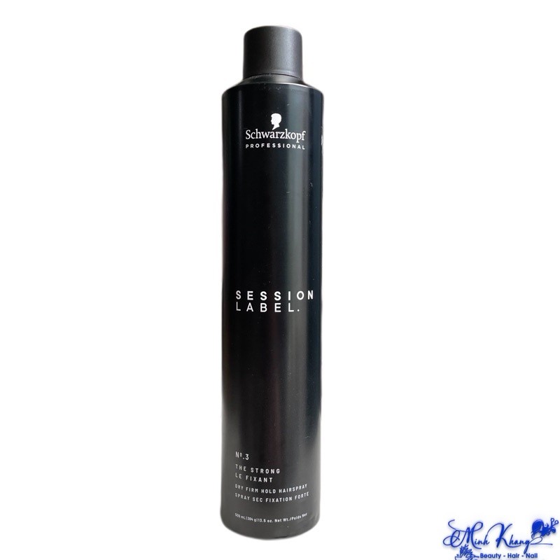 Gôm xịt tóc siêu cứng Osis+ Black Super Dry Fix Schwarzkopf 500ml ( Strong Hold Hairspray) ( New 2026 ) [ MK ]