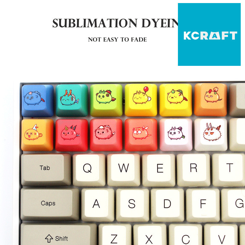 Keycap Axie PBT Dễ Thương Trang Trí Bàn Phím Cơ | KCAP - World of Keycaps