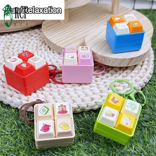 Móc khóa bàn phím hoạt hình DIY Keycap Fidget - Nút bóp giảm căng thẳng cho những người yêu thích âm nhạc