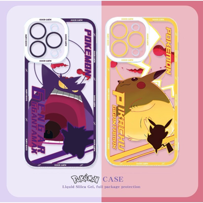 Ốp Điện Thoại Pokemon Pikachu Gengar Jigglypuffs Cho OPPO A40 A3X A3 5G A55 A74 A31 A53 A33 2020 F11 A98 A1 A78 A16K RENO 6 Lite 4 8Z Bìa Hoạt Hình Anime Nhật Bản Silicone