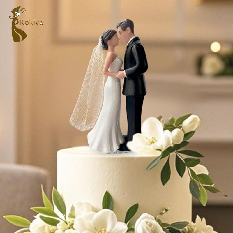 Tượng chú rể cô dâu Mô phỏng bánh cưới Topper cho các bữa tiệc đính hôn