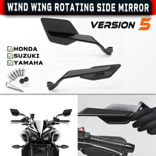 Gương Rizoma Cánh Én V2 Mặt Kính Trắng Siêu Cao Cấp Góc Nhìn Rộng Đủ Tiêu Chuẩn Kích Thước Chắc Chắn Bền Đẹp..