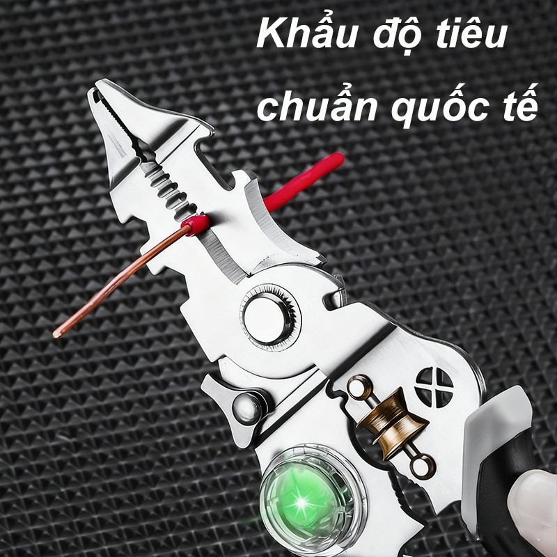 Kìm thử Điện, Kìm tuốt dây điện đa năng,10 Trong 1 Dây Tước Kìm ,Điện Cáp Vũ Nữ Thoát Y,CÓ THỂ THỬ ĐIỆN