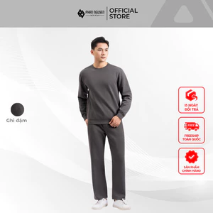 Bộ nỉ nam Phan Nguyễn, chất liệu cotton cao cấp, mềm mại, co giãn, form thoải mái ống suông BNP.012