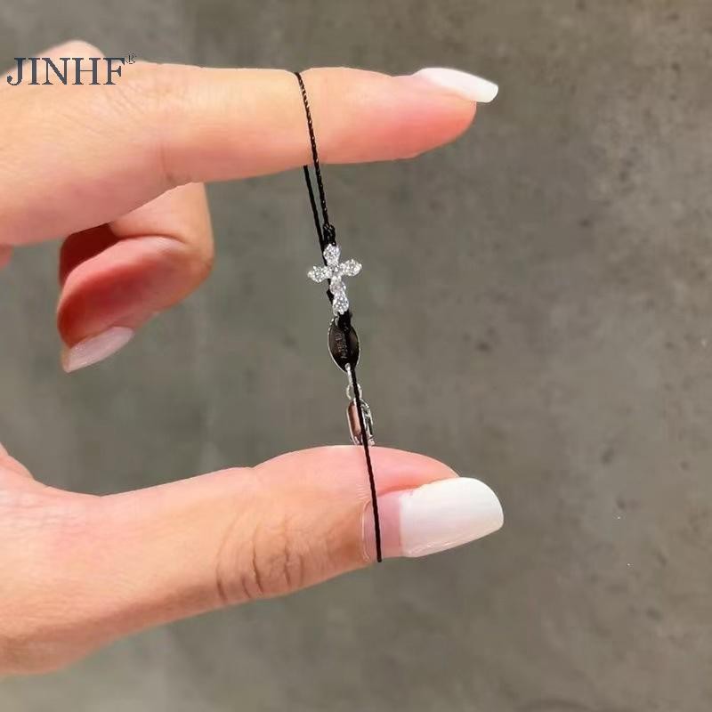 Vòng Tay Chữ thập Mỏng Đẹp Cho Nữ Và Bé Gái, Có Thể Điều Chỉnh - Quà Tặng Hot