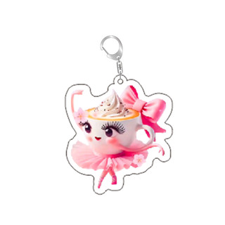 Italian Brainrot Funny Acrylic Animal Keychains Ring Bag Car Women Men Jewelry Children Pendant Jewelry Accessory