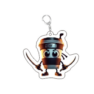 Italian Brainrot Funny Acrylic Animal Keychains Ring Bag Car Women Men Jewelry Children Pendant Jewelry Accessory