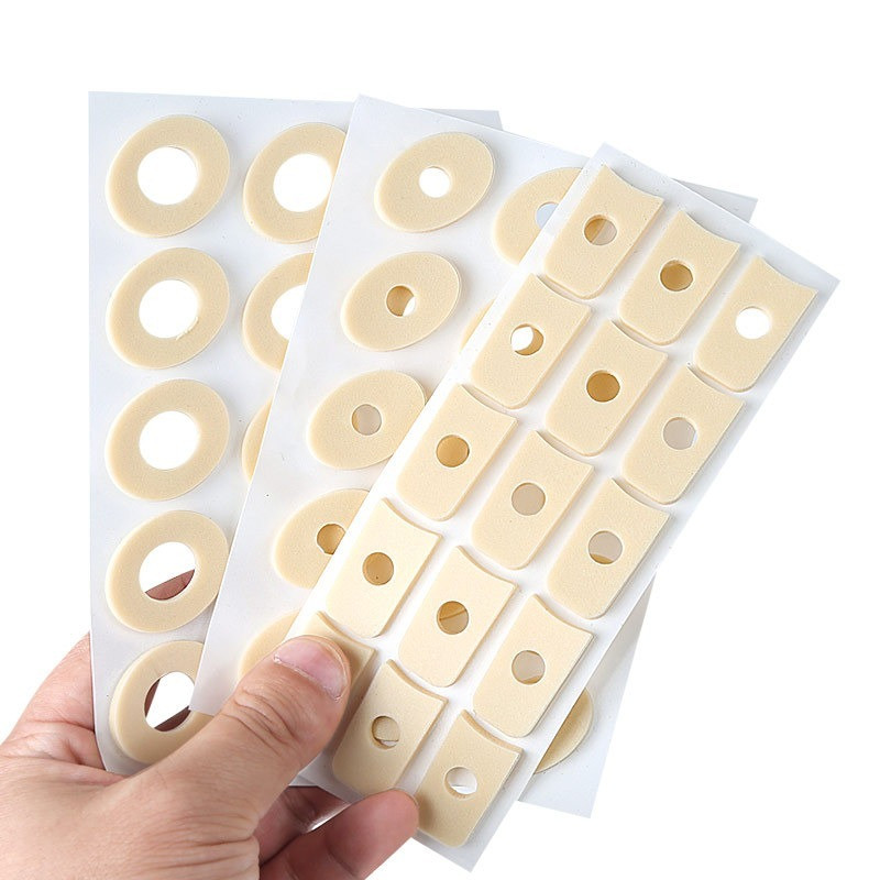 15 Cái / Tấm Callus Đệm Giày Gót Miếng Lót Bọt Tròn Ngón Chân Ngô Bunion Bảo Vệ Miếng Lót 4 Loại