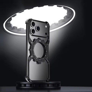[JLK] Ốp Điện Thoại Đế Dạ Quang Kim Loại Từ Tính Cho iPhone 16e 17Air 17 14 13 15 Plus 16 Pro Max Nhôm Không Vành Ốp Lưng