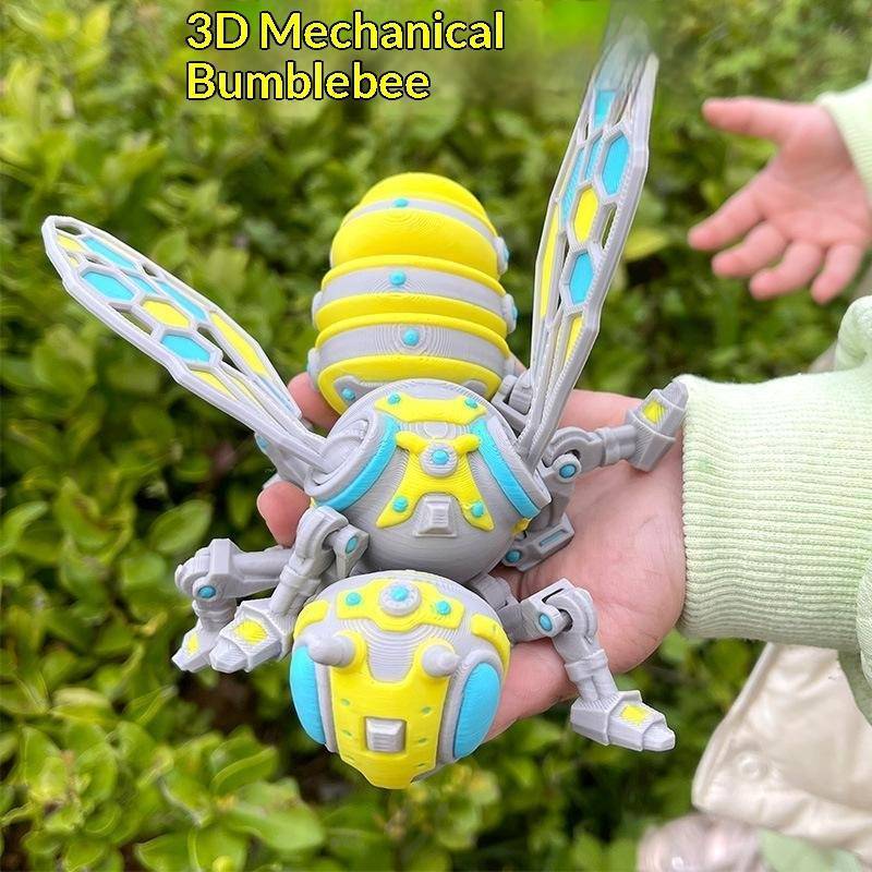 GHX 3D In Hình Cơ Ong Tập Hợp Nhân Vật Hành Động Di Động Khớp Thời Trang Để Bàn Trang Trí Cho Trẻ Em Bé Trai Quà Tặng Năm Mới VN