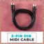 2 Gói Cáp MIDI DIN 5 chân, Cáp MIDI 5 chân từ nam sang nam 3 chân cho bàn phím MIDI, Bàn phím tổng hợp, Giá đỡ tổng hợp, Giá đỡ tổng hợp (R F C V)