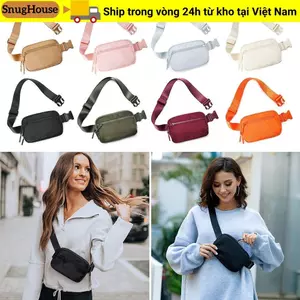 Túi thắt lưng nữ SNUGHOUSE, với 4 túi dây kéo Gói Fanny nhỏ, Ví đeo vai có dây đeo Mini nhẹ có thể điều chỉnh thời trang dành cho nữ và nam giới