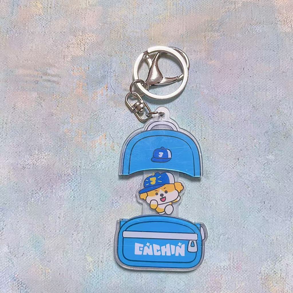Móc khóa móc khóa Acrylic thần tượng kpop Enhypen ENCHIN (Có thể co giãn)