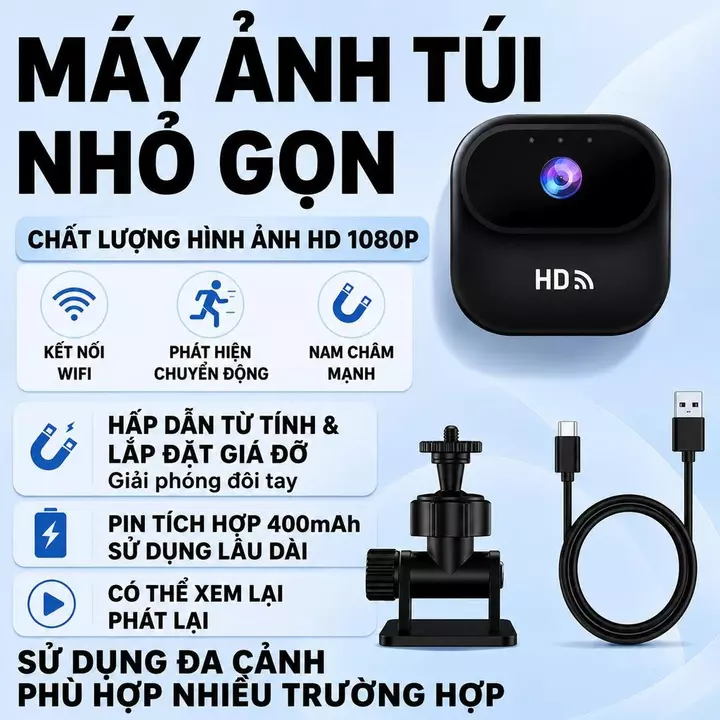 Camera Thú Cưng Camera WiFi Camera Mini Camera Giám Sát Camera HD Bảo Hành 3 Năm