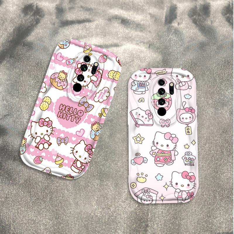 Ốp Silicon Hoạt Hình Cho Redmi 9 Note 8 Pro POCO M2 3D Nghệ Thuật Mềm Ốp lưng TPU Kitty Girl Sinh Viên Chống Sốc Ốp Lưng