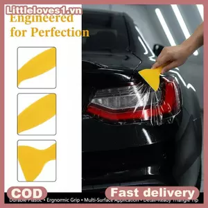 Littleloves1 Dụng cụ nhuộm cửa sổ ô tô Dụng cụ dán phim cửa sổ Máy ép hình tam giác Dễ dàng loại bỏ bong bóng để lắp đặt màng đèn pha VN