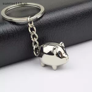 SSVN Dễ Thương Tinh Tế Lợn Nhỏ Móc Khóa Túi Thời Trang Charm Hợp Kim Chìa Khóa Ô Tô.