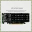 Thẻ NVME 4 chiều hai mặt PCIeX16 sang M.2 M-Key NVMEx4SSD 2U Bộ chuyển đổi mở rộng mảng máy chủ Thẻ chia