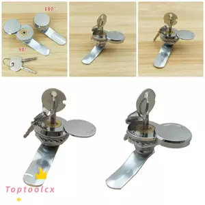 TOPTOOLCX 1 Cái Khóa Xi Lanh, Phần Cứng Nội Thất Tủ Hộp Thư Ổ Khóa Ngăn Kéo Tủ Hộp Khóa, Cửa Hợp Kim Kẽm An Toàn Với 2 Phím Khóa Cam