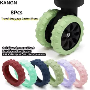 KANGN 8 Cái / bộ Vali Bánh Xe Bảo Vệ, Với Âm Thanh Im Lặng Vali Phần Trục Hành Lý Du Lịch Bánh Xe, Giảm Tiếng Ồn Silicone Hành Lý Bánh Xe Bảo Vệ