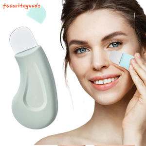 FAVORITEGOODS Dụng cụ cạo mụn đầu đen, Dụng cụ loại bỏ mụn đầu đen bằng silicon cầm tay, Làm sạch sâu Loại bỏ mụn đầu trắng Mặt thìa Dụng cụ chăm sóc sắc đẹp
