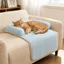 Tấm lót ngủ thú cưng QEARY, Chiếu điều hoà chó có thể tháo rời chống trượt, Phụ kiện cho chó Thoải mái với gối Đệm Sofa cho chó thoáng khí trong nhà