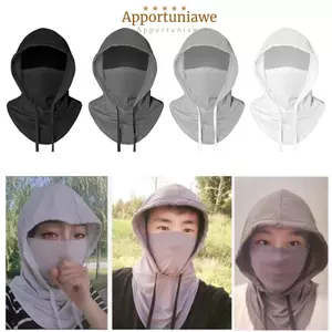 IAPPORTUNIA Chống Nắng UV Hood, Thoáng Khí Màu Trơn Làm Mát Balaclava, Nhanh Khô Chống Nắng Chống Tia UV Mũ Đội Đầu Xuân Hè