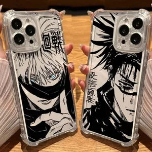 Đen Mát Jujutsu Kaisen Anime Gojo Satoru Ốp Lưng Cho Realme 16 PRO 15R Note 80 C83 C85 C75 C55 C53 C11 C12 C21Y C35 Vỏ Điện Thoại Silicon Mềm Đệm Không Khí