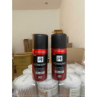 Xịt Khử Mùi Toàn Thân Romano Attitude 150ml