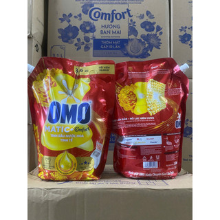 Omo Nước Giặt Matic Cửa Trên Hương Comfort Tinh Dầu Túi 3,6kg