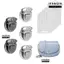 IFANSIN 1 / 5 Chiếc Khóa Túi, Phụ Kiện Túi Thủ Công Bắt Khóa, Linh Kiện DIY Đóng Cửa Phần Cứng Khóa Kim Loại Chụp Cho Túi Xách Ví Totes