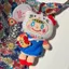 Bộ sưu tập xoăn x Hello Kitty Plushie Túi búp bê Cotton sang trọng dâu dễ thương quyến rũ