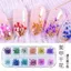 Ooolala Móng Tay 12 Màu Ren Hoa Cây Hoa Gypsophila Nhiều Màu Sắc Sơn Móng Tay Dài Trang Sức Đóng Hộp Quang Trị Liệu Keo Hoa Thật
