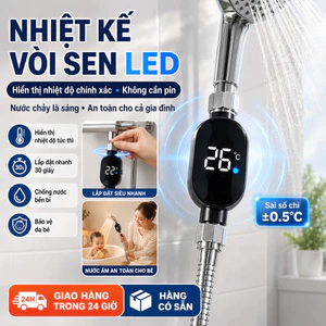 ⚡【Chống nước thông minh】Màn hình LED nhiệt vòi sen | Nhiệt kế nước tắm chính xác | Bộ kiểm soát nhiệt phòng tắm gia đình