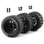 🔥đồ nâng cấp xe rc linh kiện xe rc lốp xe rc crawler 1 / 10 RC Model Chân Lớn Lốp Lốp Tay Cầm Chống Mài Mòn 12mm 14mm Khớp Nối Đa Năng Có Thể Thay Thế