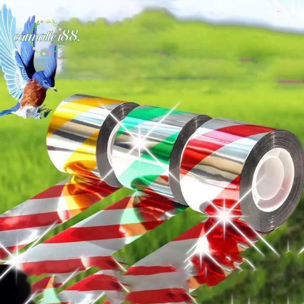 CATMALLER88 50M / 100M Băng đuổi chim, băng treo phản quang hai mặt nhấp nháy, không dính đa năng, thực tế