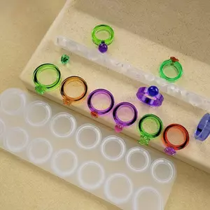 Flgo Vòng Silicon Mặt Dây Chuyền Khuôn Vòng Cổ Epoxy Khuôn Nhẫn Trang Sức Nhựa Đúc Khuôn