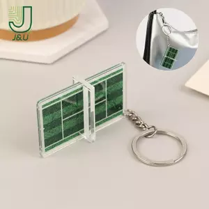 1 Móc Khóa Tennis Lưu Niệm Mini Tennis Mặt Dây Chuyền Lập Thể Bàn Tennis Ba Chiều Acrylicper Cá Tính Móc Khóa