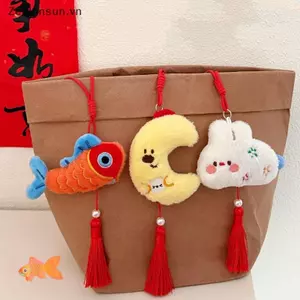 # HB # Hoạt Hình Dễ Thương Sang Trọng sel Mặt Dây Chuyền Kawaii Sang Trọng Búp Bê Xe Dây Bapa Trang Trí Tay Nắm Cửa Mặt Dây Chuyền Phụ Kiện Quà Tặng.