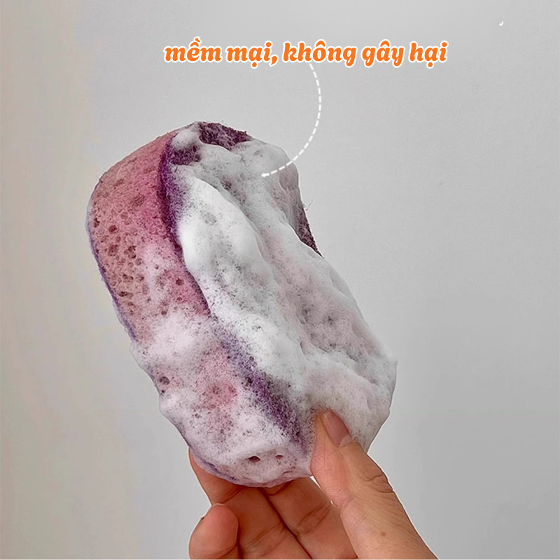 Combo 3 Mút Rửa Chén Bọt Biển 2 Mặt, Miếng Chà Nồi Bát Đĩa Mềm Mại Bền Đẹp