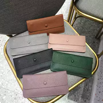 Women's Minimalist Genuine Leather Long Wallet