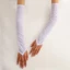 Găng tay nữ dài 50cm YRBWD, chống nắng co giãn, kiểu móc ngón tay, cosplay/cô dâu, thời trang retro
