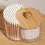 Bông Swab Stick Cotton Hộp Bảo Quản Trong Suốt Bao Da Để Bàn Hộp Ngăn Nhựa Chống Bụi Bảo Quản Dụng Cụ Tiện Dụng Lưu Trữ Trang Sức