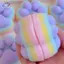 HFTOY Đồ chơi bóp chân mèo bốn màu sang trọng dễ thương Phục hồi chậm Đồ chơi thư giãn giảm căng thẳng cho đồ chơi trẻ em ~