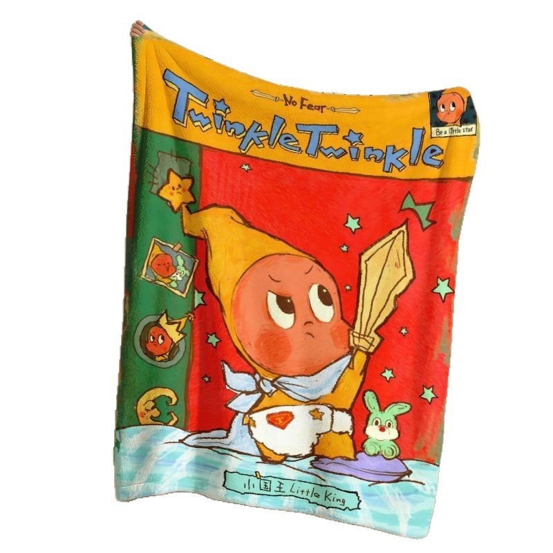 Twinkle Twinkle Starman Hoạt Hình Điều Hòa Không Khí Chăn Flannel Sáng Tạo Ngủ Chăn Chăn Ngủ Đa Năng26062203