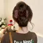 1 / 3 / 5 Kẹp Tóc Hình Xương Co Giãn | Barrettes tóc chấm bi bằng nhựa có độ bóng cao, cố định chống trượt để trang trí tóc gãy