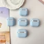 Ốp Tai Nghe Cho Airpods 4 Pro 3 2 Tóc Vàng Cô Gái Họa Tiết Hoạt Hình Màu Xanh Mềm TPU Chống Sốc Bluetooth Tai Nghe Không Dây Vỏ Bảo Vệ Chống Mất